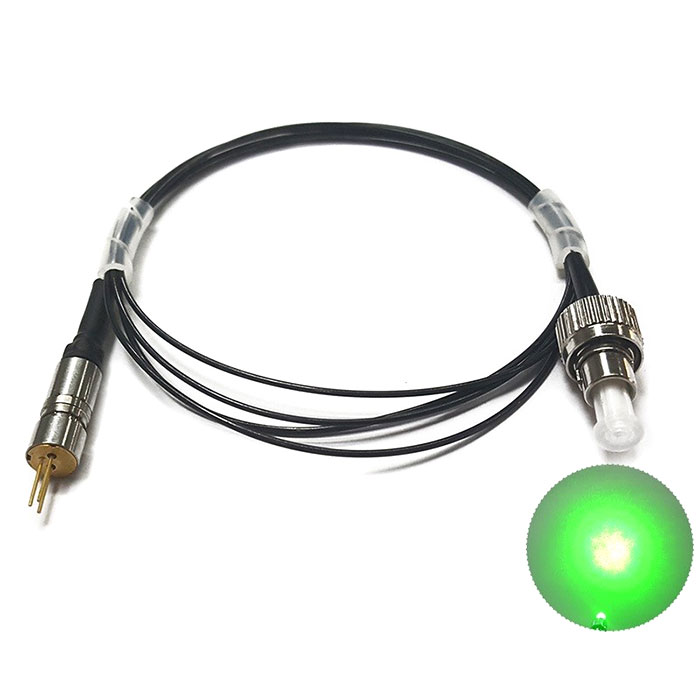 Pigtailed Laser 520nm Green 30mW Fiber Coupled Laser